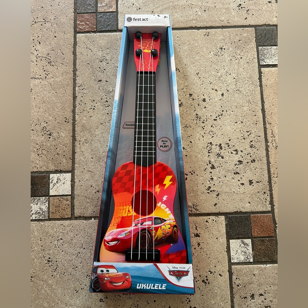 NWT Disney Pixar Lightning Cars Ukulele